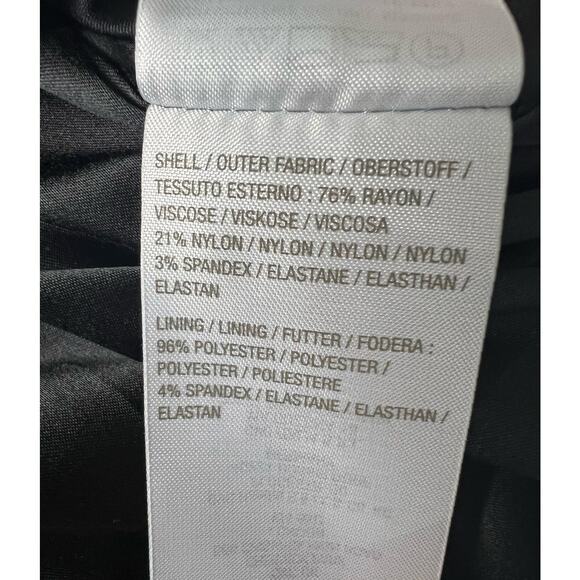 QVC Isaac Mizrahi Live! Super Stretch Woven Jacquard Blazer NWOT BLACK SIZE 10 - Picture 7 of 9